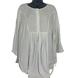 Prescott New York lightweight babydoll Tunic Size 1X Roomy loose fit New